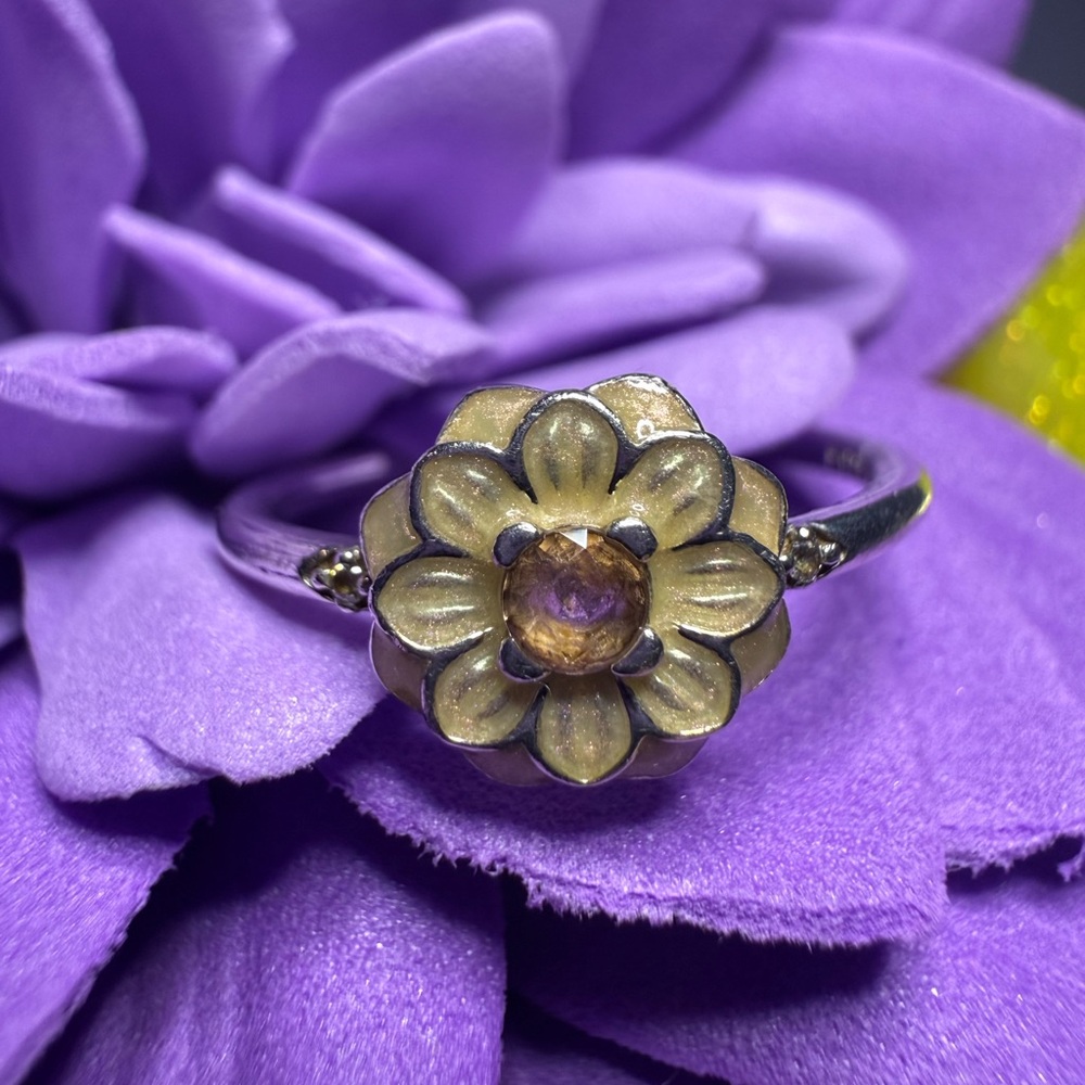 Pandora Blooming Dahlia Ring
